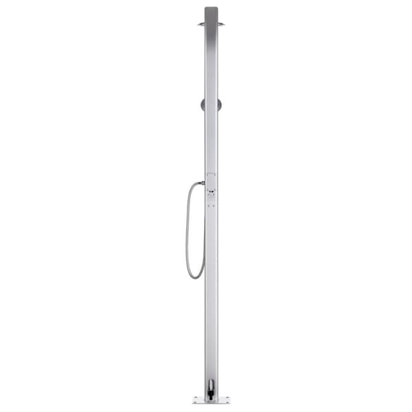 vidaXL havebruser med grå bund 220 cm aluminium