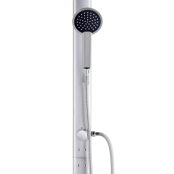vidaXL havebruser med brun bund 220 cm aluminium