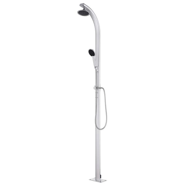 vidaXL havebruser med grå bund 220 cm aluminium