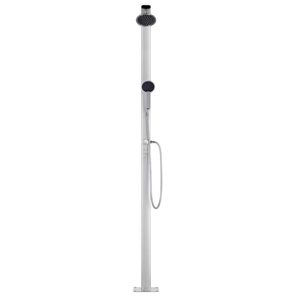 vidaXL havebruser med grå bund 220 cm aluminium