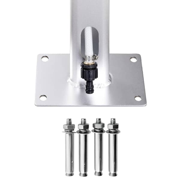 vidaXL havebruser med grå bund 220 cm aluminium