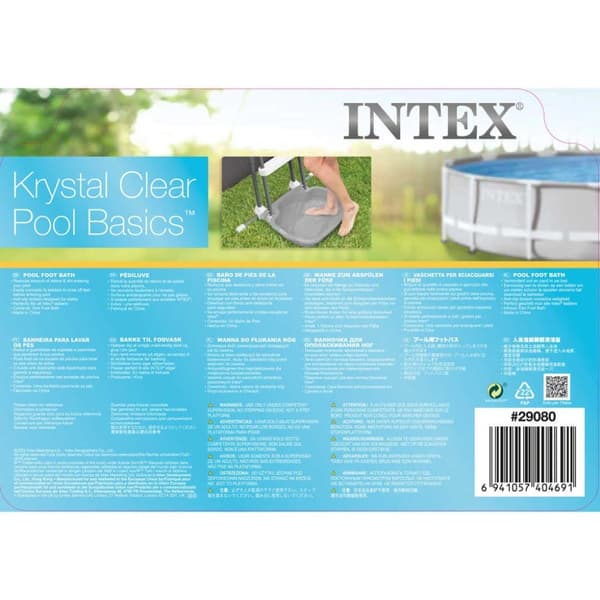 INTEX fodbad til pool 56x46x9 cm 11,5 l blå