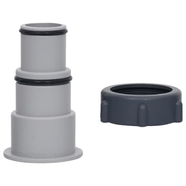 vidaXL Bassengslangeadapter 2 stk plast