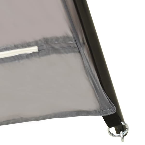 vidaXL pooltelt 500x433x250 cm stof grå