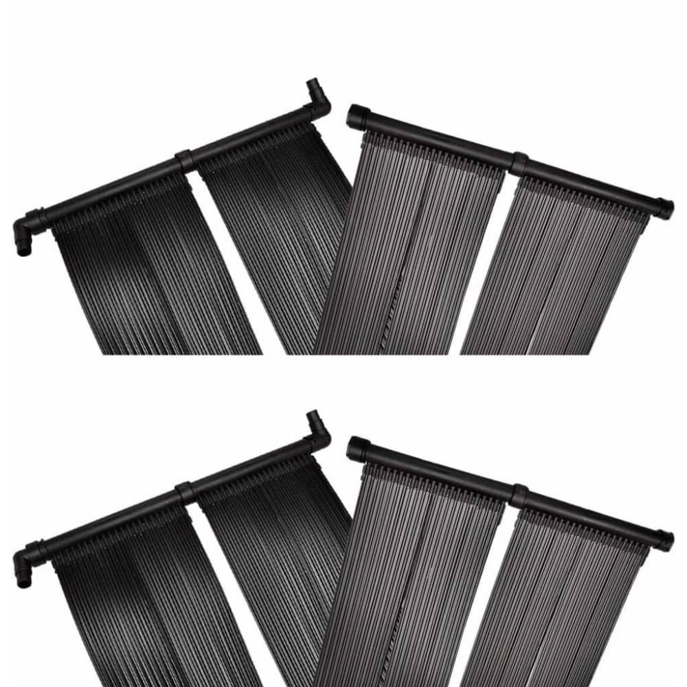 vidaXL Solfångare till pool 4 st 80x620 cm