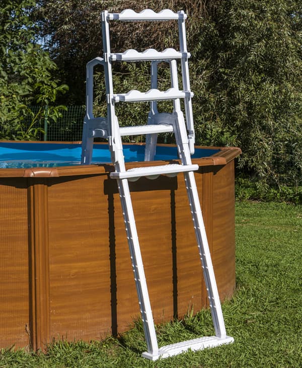 Säkerhetsstege Förstärkt avtagbar för 122/132 cm pool