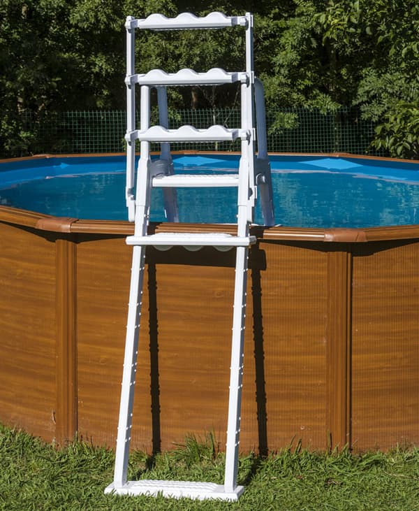 Säkerhetsstege Förstärkt avtagbar för 122/132 cm pool