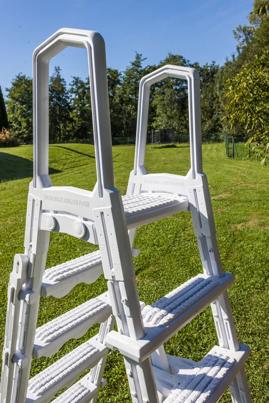 Säkerhetsstege Förstärkt avtagbar för 122/132 cm pool