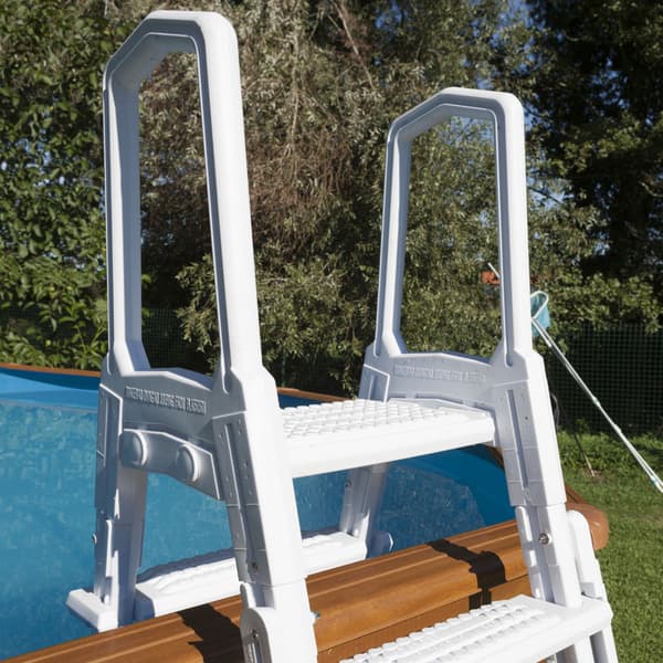 Säkerhetsstege Förstärkt avtagbar för 122/132 cm pool