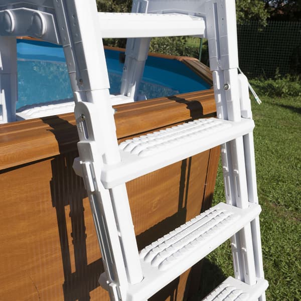 Säkerhetsstege Förstärkt avtagbar för 122/132 cm pool