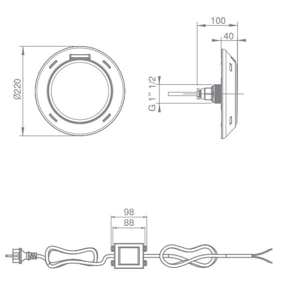Poolbelysning Family poollampa 1485 lm