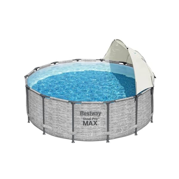 Bestway Solskydd för fristående pool vit
