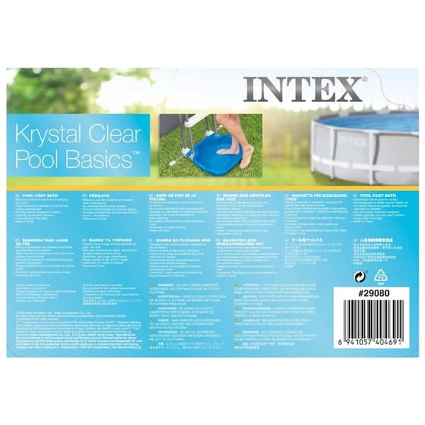INTEX Fotbad for basseng 11,5 L 56x46x9 cm blå