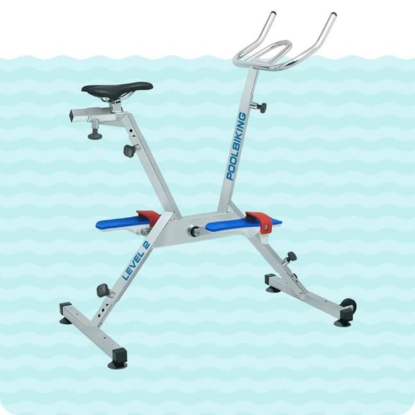 Poolbiking Pyörä Uima-altaalle Level 2 Valkoinen