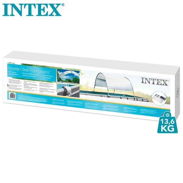 Intex Markis Med Skydd För Pooler Med Metallram Uv50 Vit