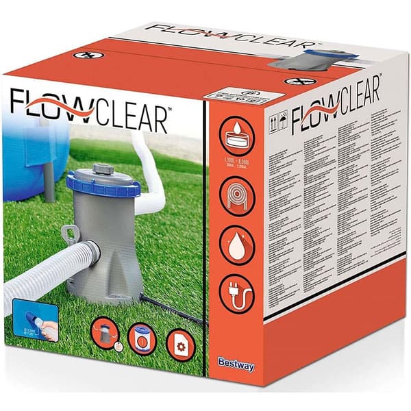 Bestway Svømmebassin Filter Liter I Timen 1.249 Søvfarvet
