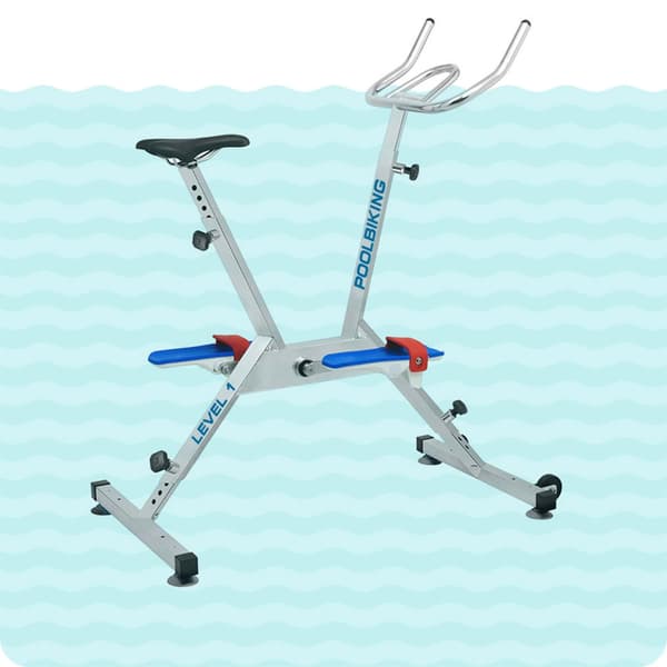 Poolbiking Pyörä Uima-altaalle Level 1 Valkoinen