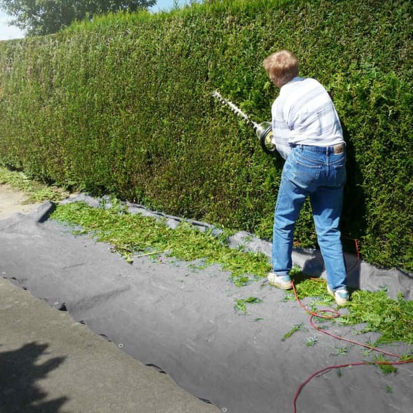 Presenning med øjer 3x5 m 650 g/m² med 10 elastiske stropper Grå PVC