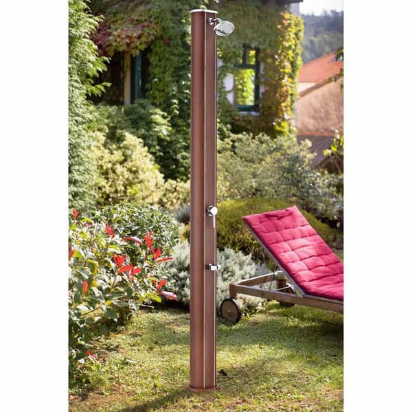 Gre Rund Brusebad Aluminium Solar Brun 32 Liters
