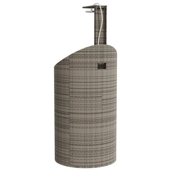 vidaXL Utedusch grå 100x100x241,5 cm konstrottning och akaciaträ