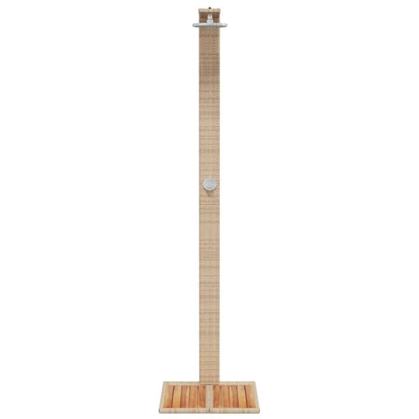 vidaXL Utedusj beige 50x55x224 cm polyrotting og akasie