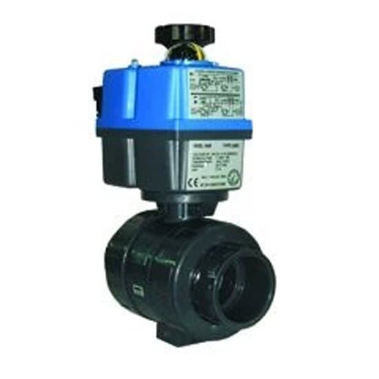 Cepex Pvc-u Kugleventil Industriel Ptfe-epdm Elektrisk Betjent Ventil 02630 Ø75 Dn65 24-240 Vac/vdc