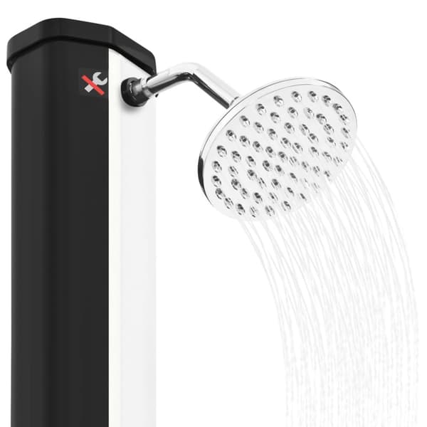 vidaXL solopvarmet udendørsbruser med brusehoved og hane 35 l - Pool & spa – tilbehør