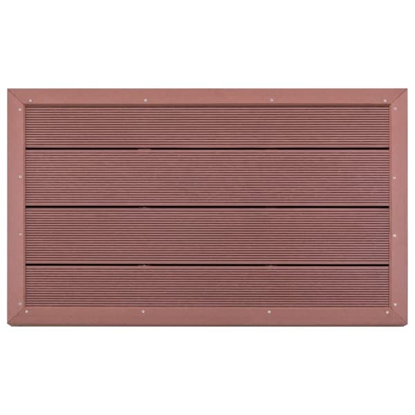 vidaXL Golv till utedusch brun 101x63x5,5 cm WPC -  Pool- & spatillbehör
