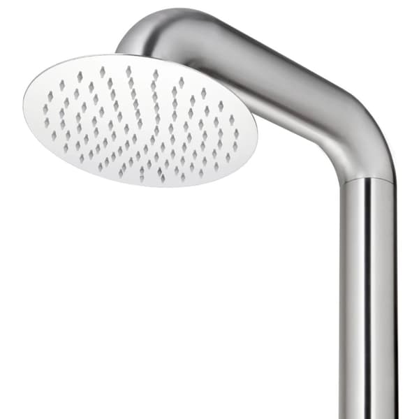 vidaXL havebruser med grå bund 230 cm rustfrit stål -  Pool & spa – tilbehør