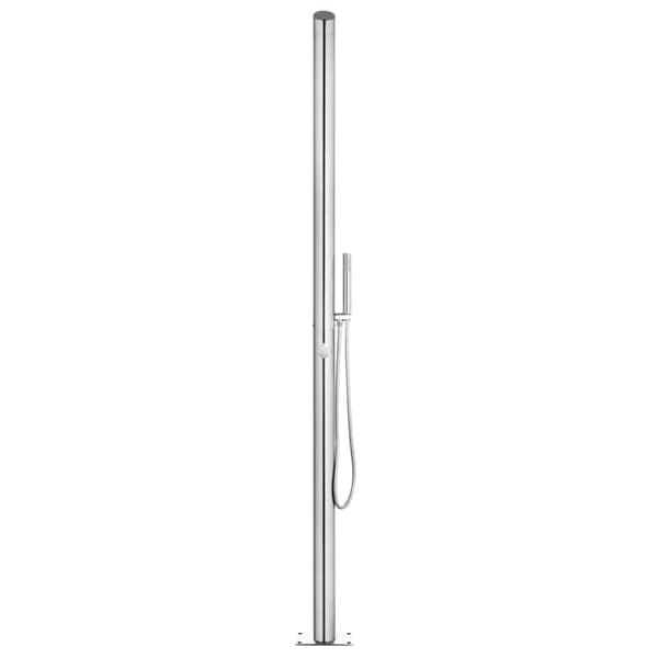 vidaXL havebruser med brun bund 225 cm rustfrit stål - Pool & spa – tilbehør