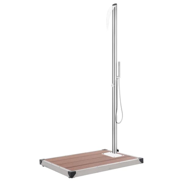 vidaXL havebruser med brun bund 225 cm rustfrit stål - Pool & spa – tilbehør