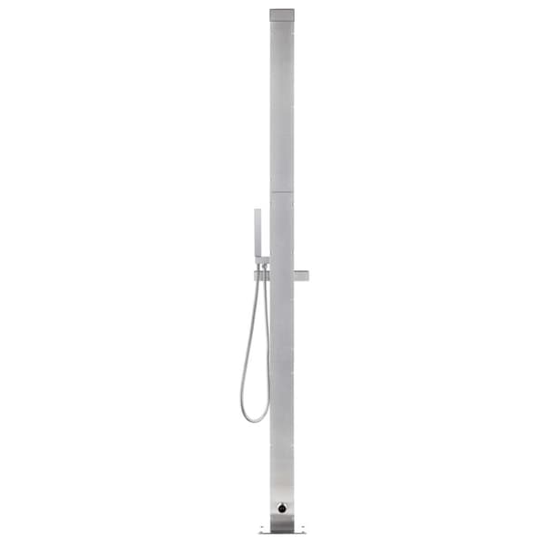 vidaXL havebruser med brun bund 225 cm rustfrit stål - Pool & spa – tilbehør