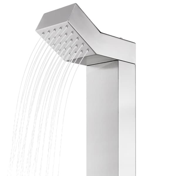 vidaXL havebruser med brun bund 225 cm rustfrit stål -  Pool & spa – tilbehør