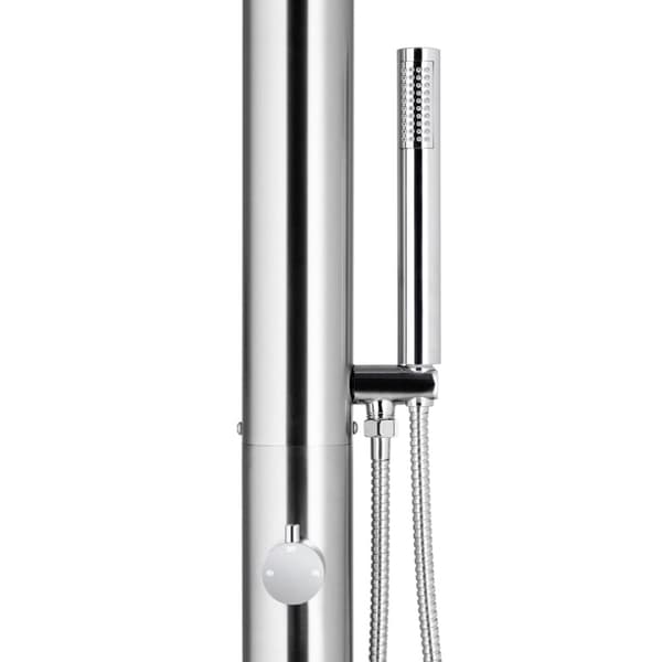 vidaXL havebruser med brun bund 230 cm rustfrit stål -  Pool & spa – tilbehør