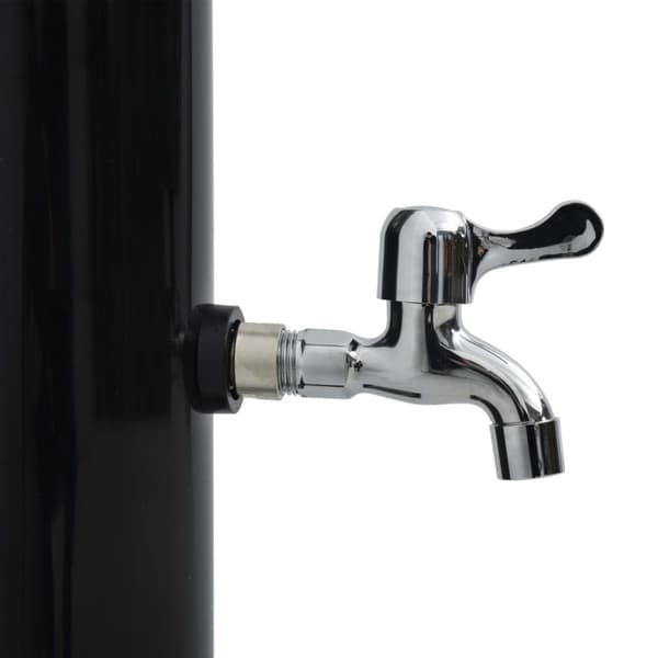 vidaXL soldrevet bruser 220 cm 20 l sort -  Pool & spa – tilbehør