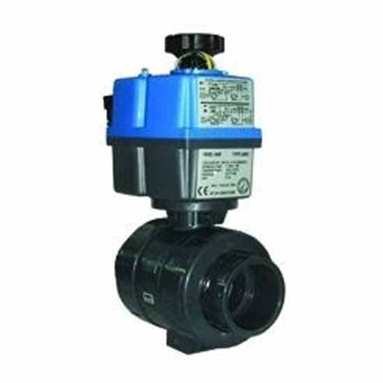 Cepex 02631 Ø90 Dn80 24-240 Vac/vdc Pvc-u-kugleventil Industrielt Ptfe-epdm-elektrisk Styret Ventil