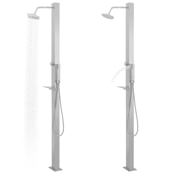 The Living Store udendørsbruser lige design rustfrit stål -  Pool & spa – tilbehør
