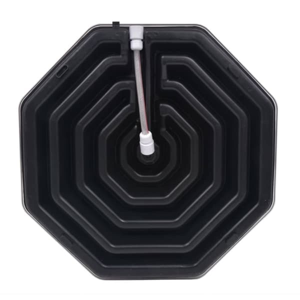 The Living Store solopvarmet bruser 20 l aluminium HDPE -  Pool & spa – tilbehør