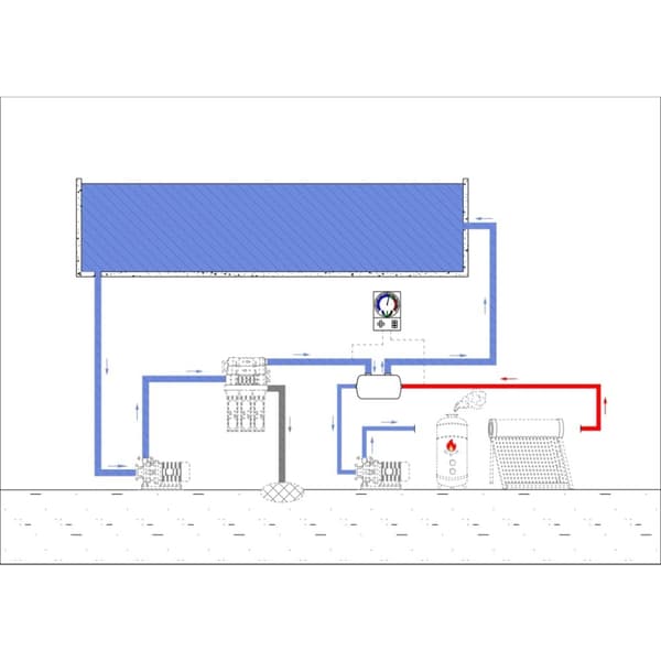 The Living Store varmeveksler til pool 292 x 134 mm 28 kW -  Pool & spa – tilbehør