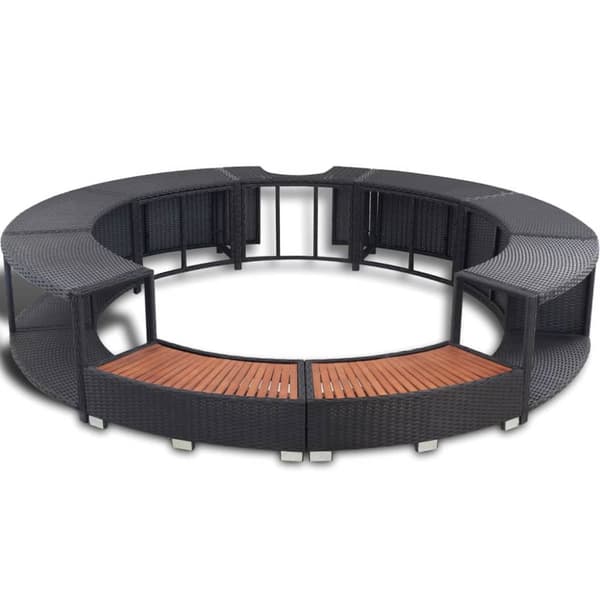 Pool & spa – tilbehør - Living spakant polyrattan sort