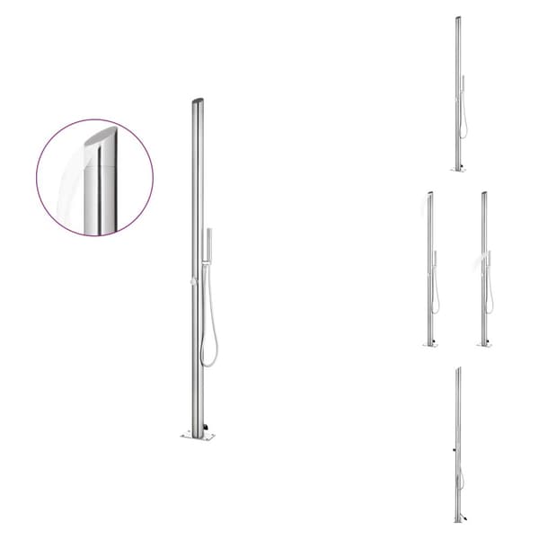 Pool- & spatillbehör - Living Utedusch 220 cm rostfritt stål