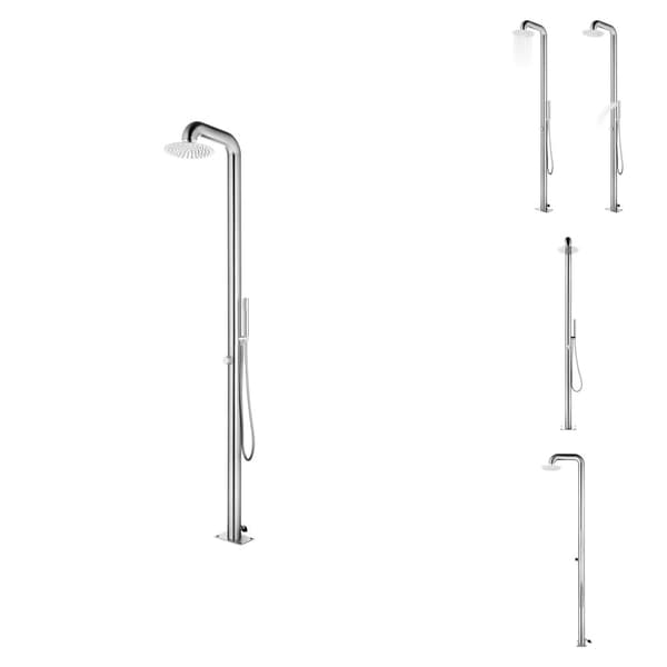 Pool- & spatillbehör - Living Utedusch 225 cm rostfritt stål