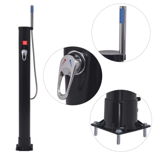 Soldusch 8 L PVC stål - Pooldusch - Bassängdusch - Home & Living
