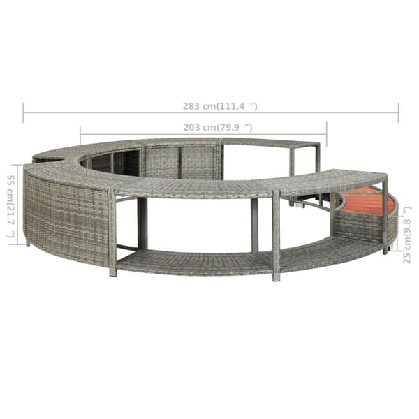 Spakant polyrattan grå - Spakant - Spakanter - Home & Living