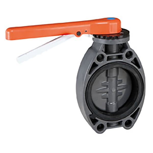 Cepex 46647 Pvc-u Ø250 Fjärilsventiler Std-serie Epdm O-ringar Zinkpläterad Stålaxel