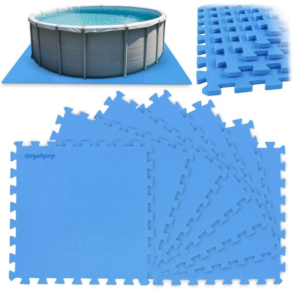 Skummåtte til poolpuslespil 50 x 50 cm 8 stk