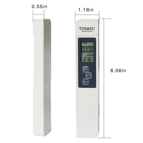 3-in-1 Digitaalinen ilmaisintesti vedenlaadulle LCD TDS EC TEMP -testikynä