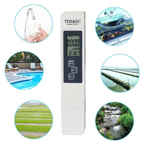 3-in-1 Digitaalinen ilmaisintesti vedenlaadulle LCD TDS EC TEMP -testikynä