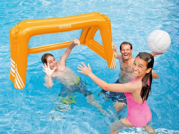 Oppusteligt fodboldmål 140 x 89 x 81 cm INTEX 58507