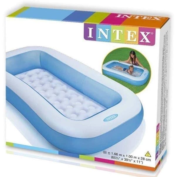 Ilmatäytteinen uima-allas Intex 57403 166x100x25 pehmeäpohjainen